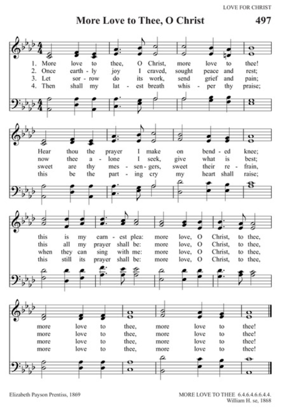 More Love to Thee, O Christ - Ab